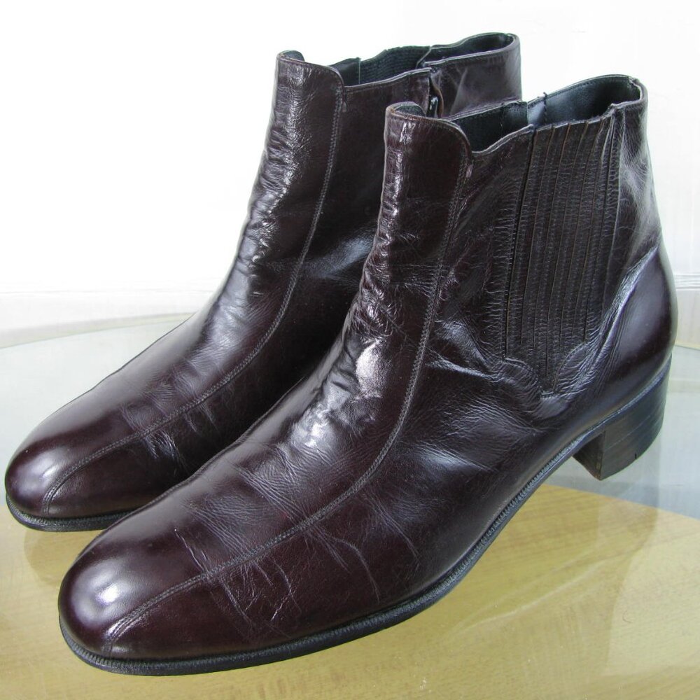 Florsheim Royal Imperial  Vintage 70s Beatle Style Boots Leather size 8.5 D